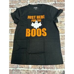 Mission Ridge Mens Halloween T-Shirt Just Here For The Boos Graphic Tee